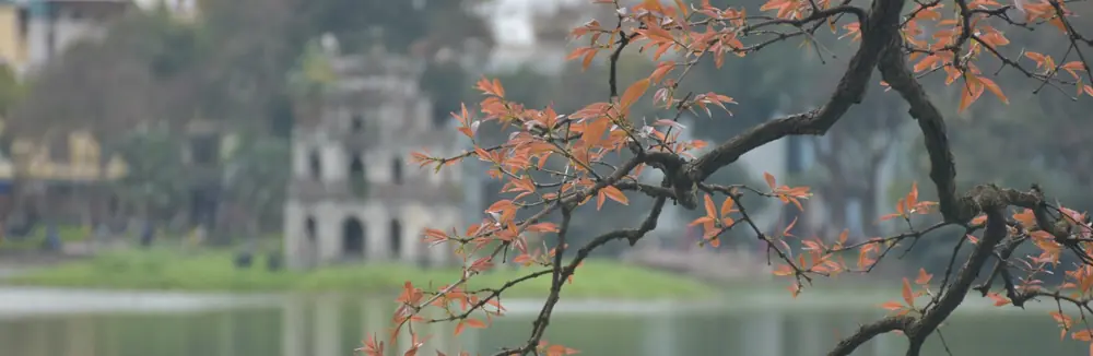 Hoan Kiem Lake and Turtle Tower, Hanoi, Vietnam