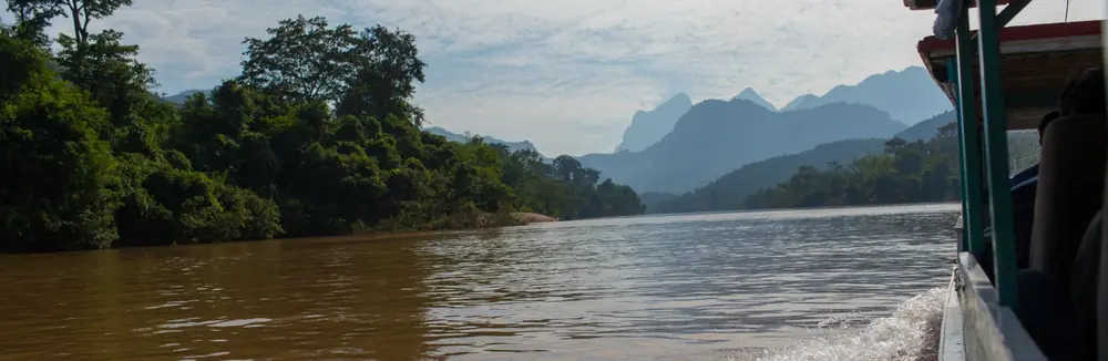 Boat trip on the Nam Ou River, northern Laos